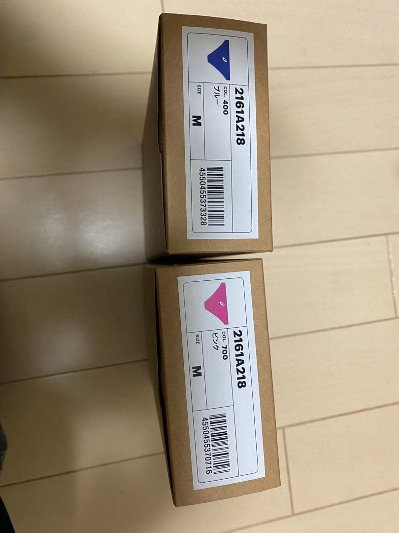 新品ハイドロCD ASICS 競泳水着 Mサイズ ピンク 青 セット2枚