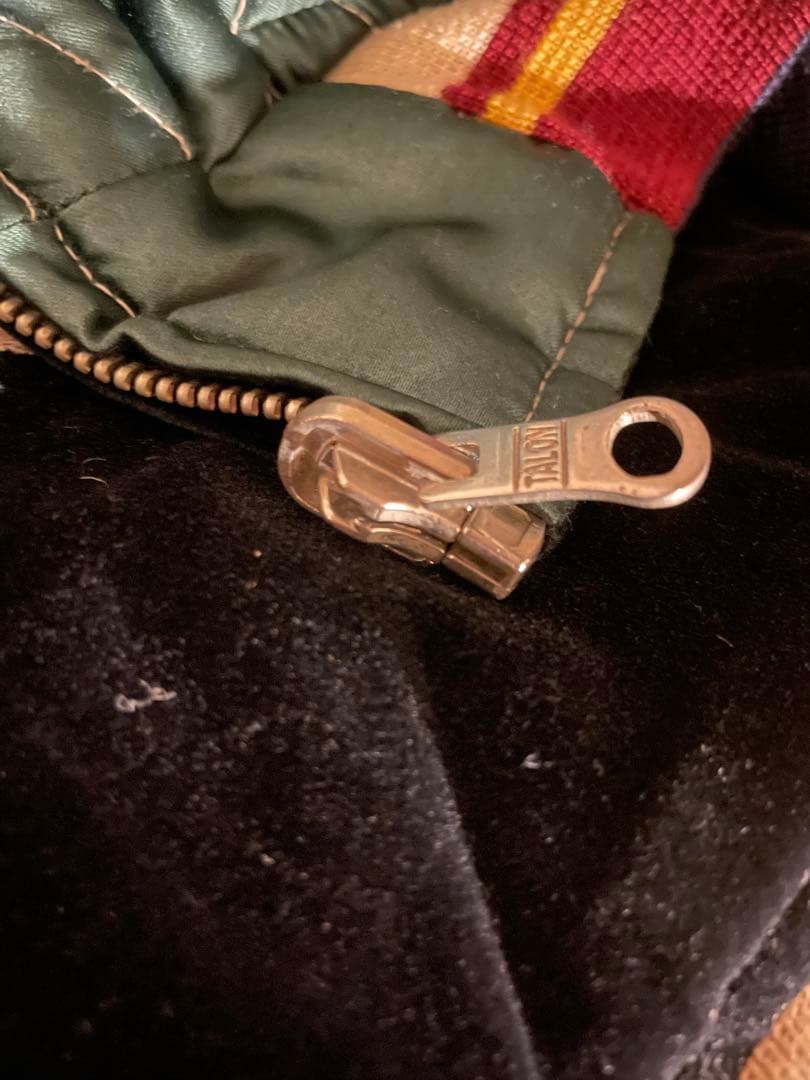 【希少】テーラー東洋 スカジャン 虎×日本地図 プリント 別珍