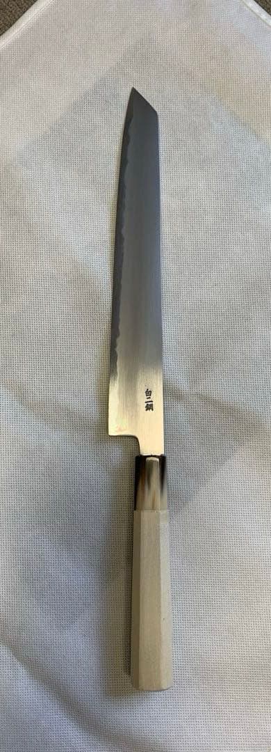 笠原刃物　重廣x池田美和　白ニ　切付け筋引き240