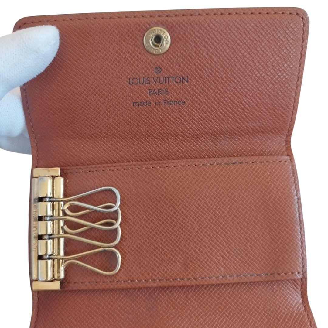 【鑑定済・ほぼ未使用】ルイヴィトン モノグラム キーケース 正規品