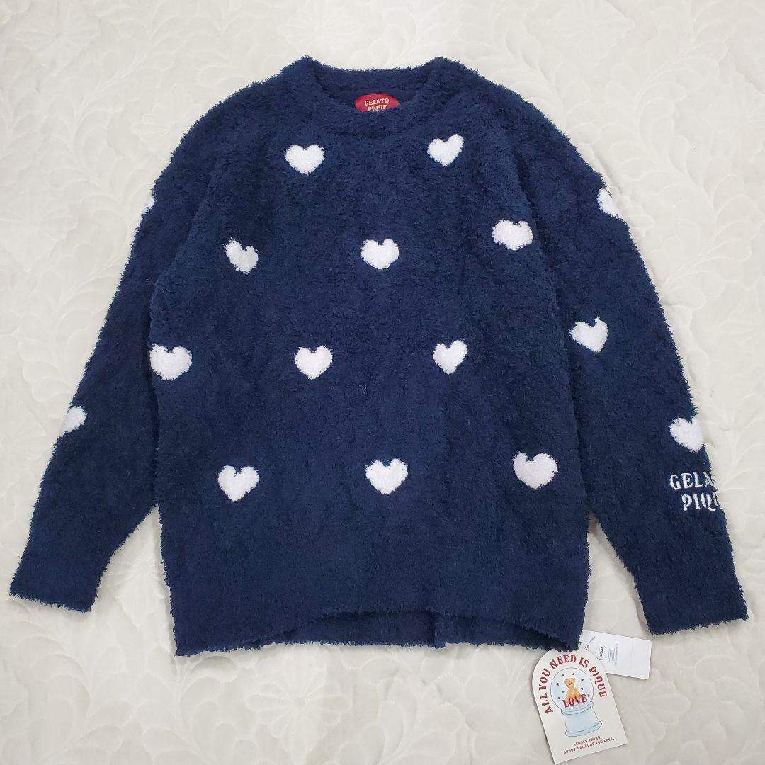 新品✨️ジェラートピケ　ハート柄 セットアップ　ルームウェア　部屋着
