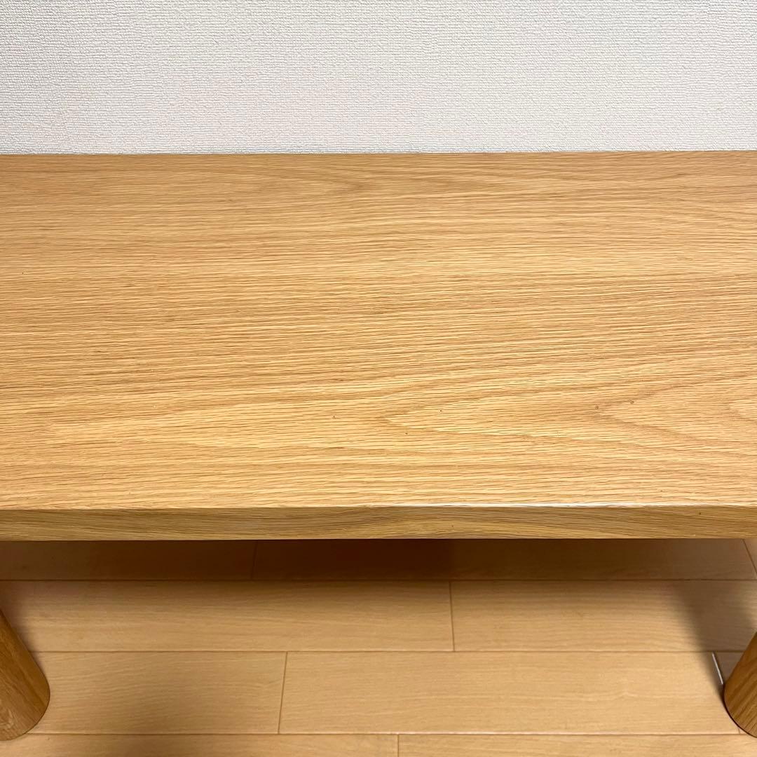 廃盤 美品 無印良品 MUJI 木製 オーク材 ローテーブル 幅80×奥行40