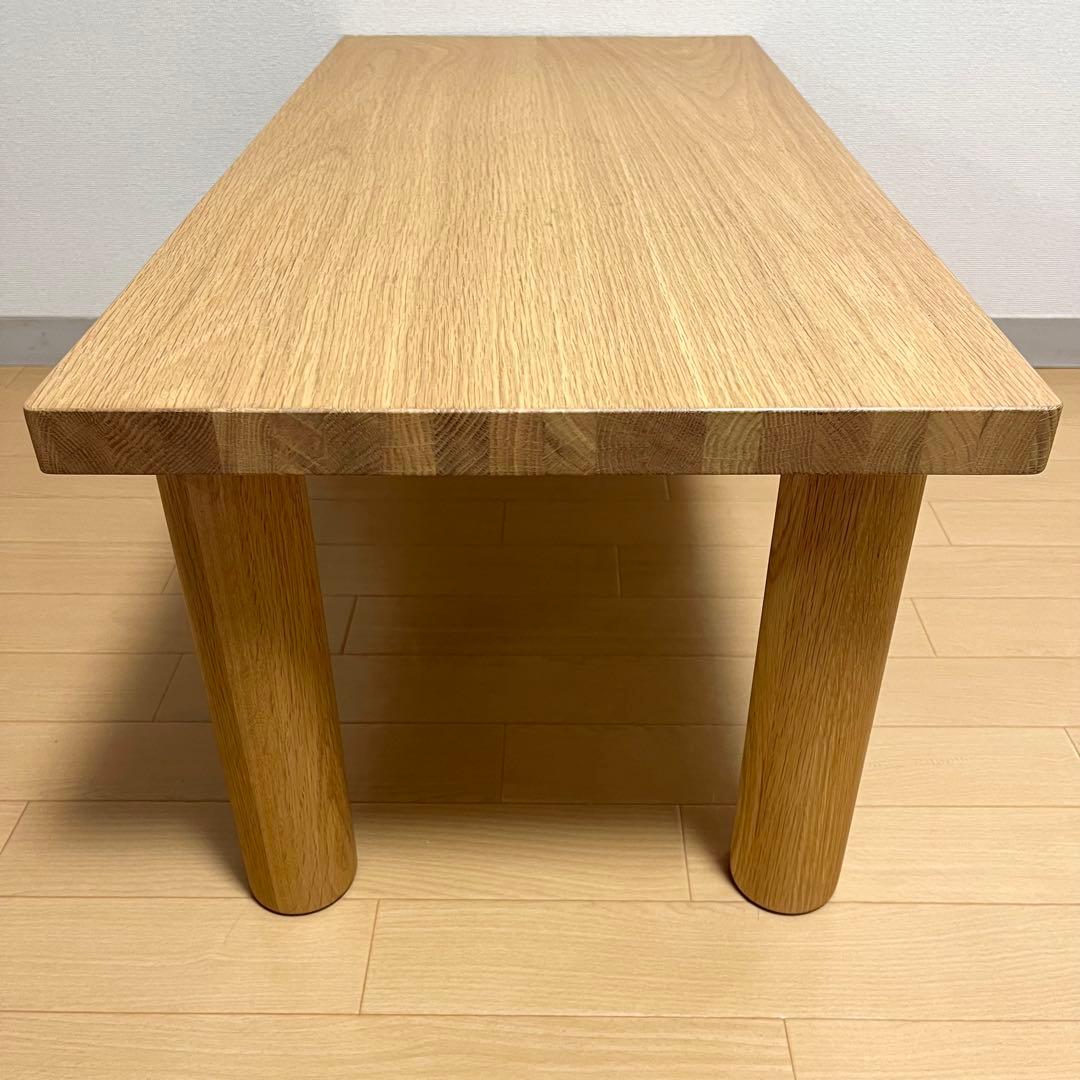 廃盤 美品 無印良品 MUJI 木製 オーク材 ローテーブル 幅80×奥行40