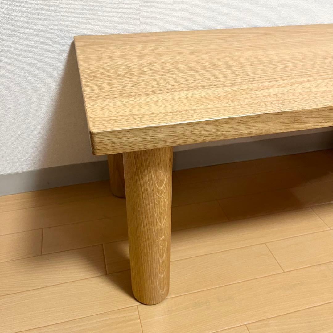 廃盤 美品 無印良品 MUJI 木製 オーク材 ローテーブル 幅80×奥行40