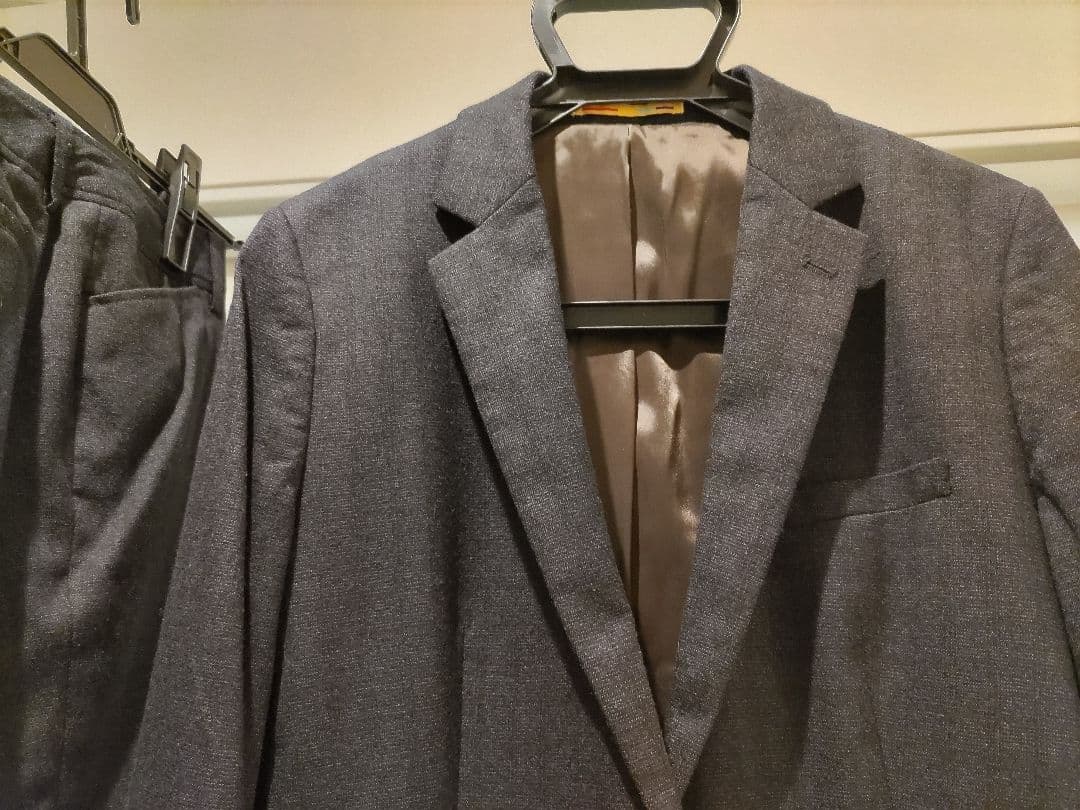 オリヒカ ORIHICA パンツスーツ L 濃紺チェック