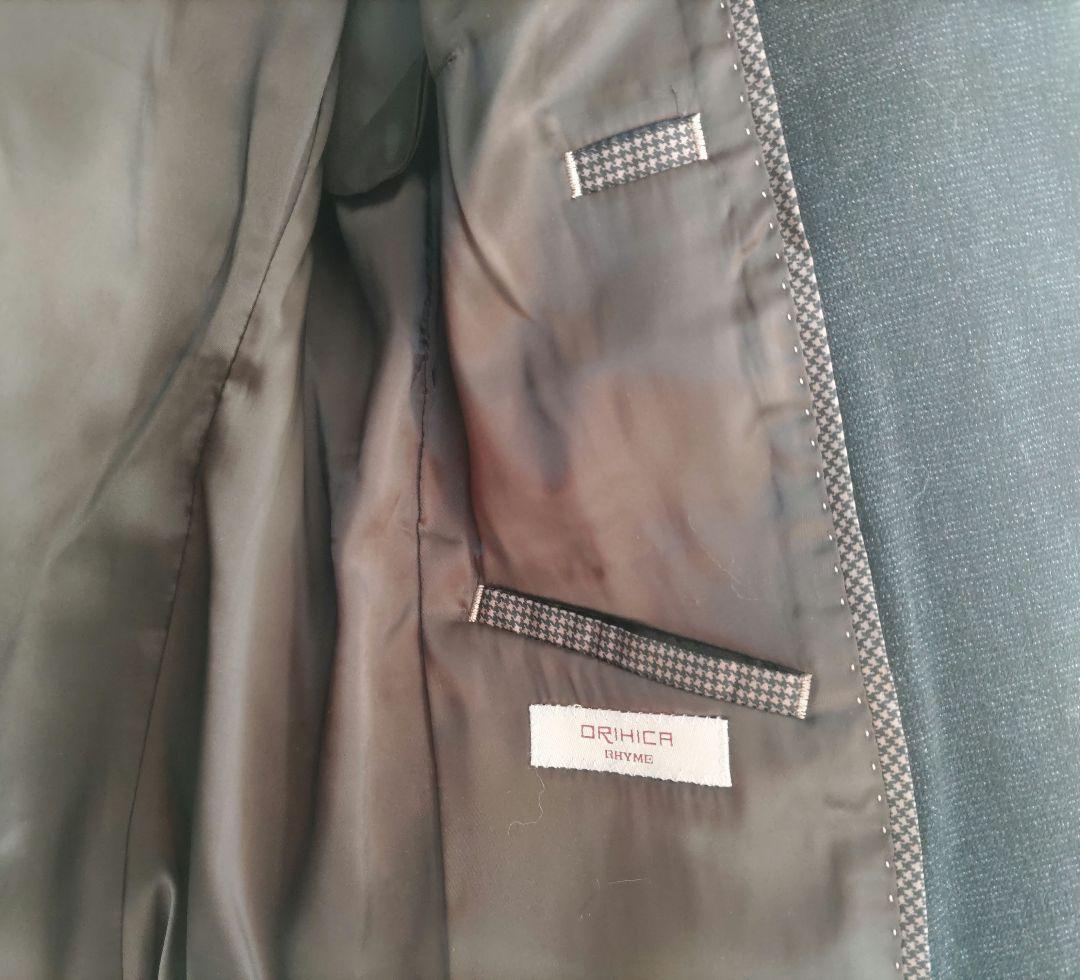 オリヒカ ORIHICA パンツスーツ L 濃紺チェック