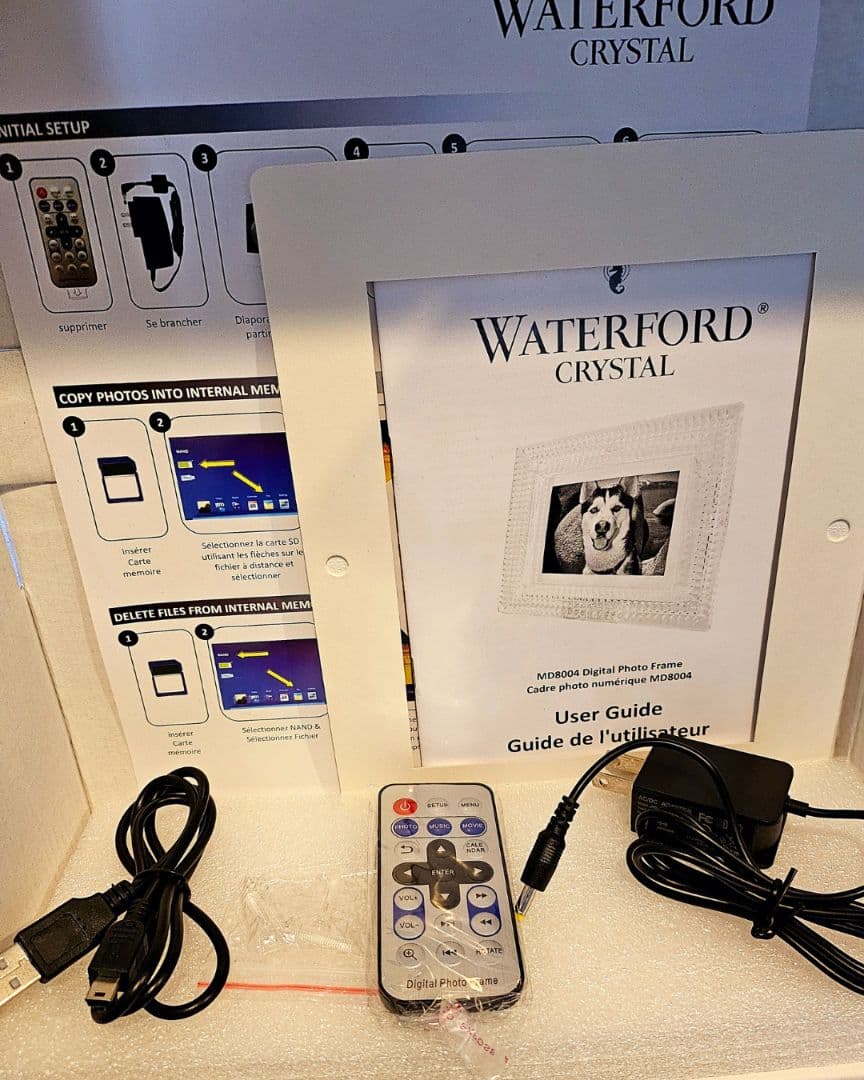 【新品未開封ウォーターフォードクリスタル デジタルフォトフレーム 8インチ 高級
