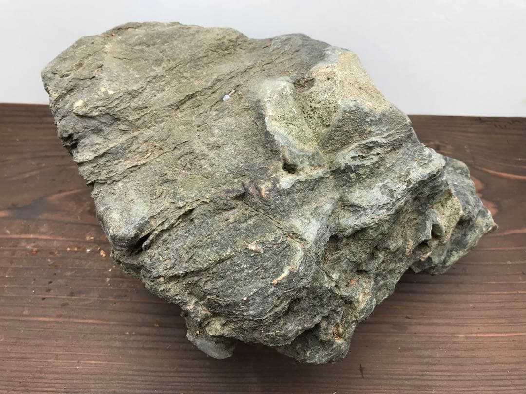 【水石】銘石 加茂川『真黒石』　加茂川石