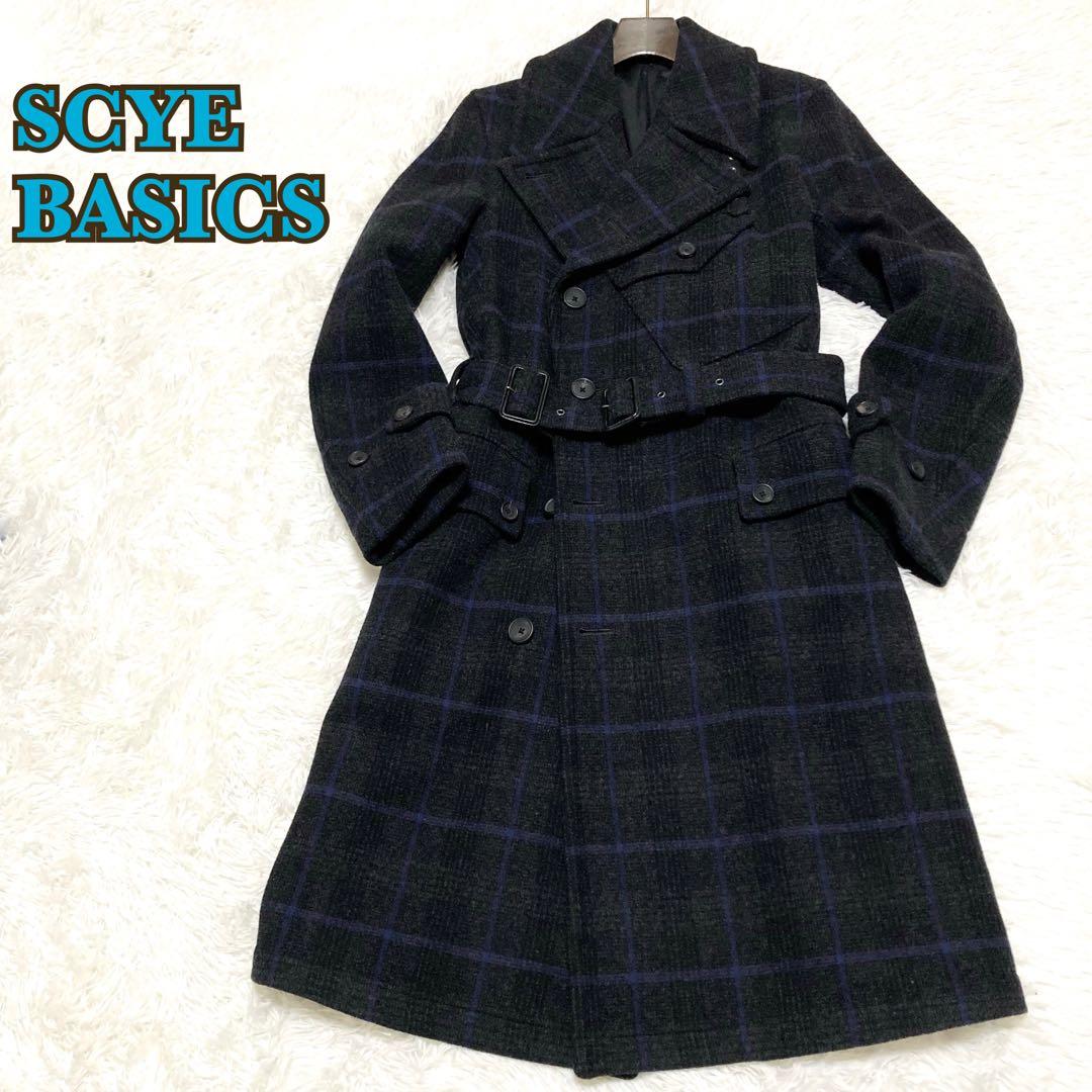 ★美品★【SCYE BASICS】モーターサイクルコート トレンチコート