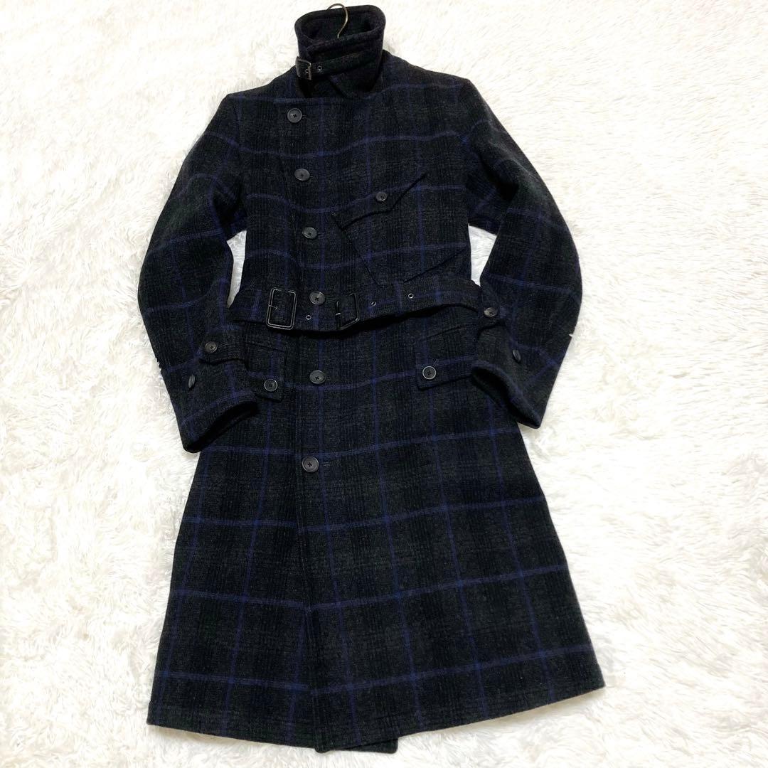 ★美品★【SCYE BASICS】モーターサイクルコート トレンチコート