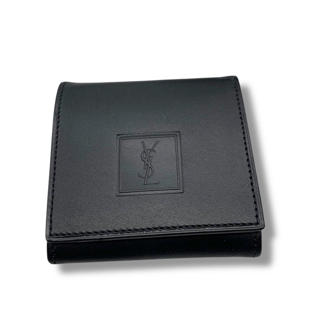 未使用級！！　イヴサンローラン　オールレザー　ケース　ロゴ