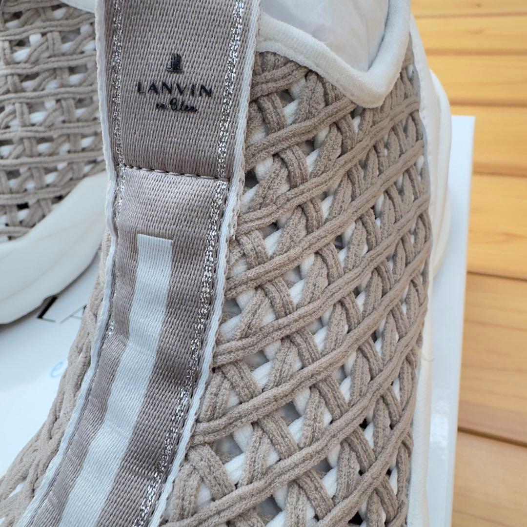 LANVIN en Bleu 厚底スニーカー スリッポン 22.5グレー系新品