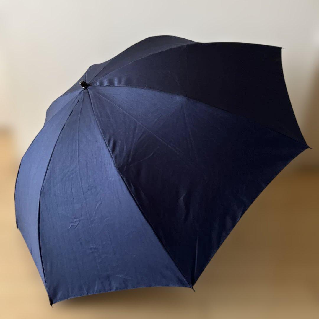 前原光榮商店 晴雨兼用日傘折りたたみ傘 シャンタン UVカット 紺 男女可