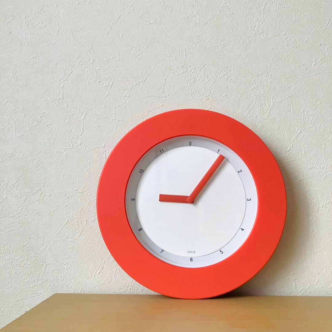 ポストモダン EPIFA ウォールクロック 加藤孝志 オレンジ 掛け時計