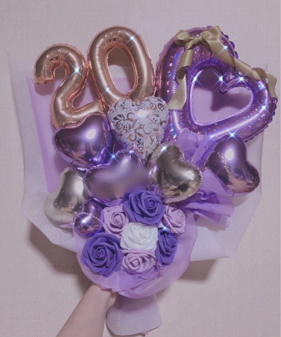 成人式　バルーンブーケ　卒業　バルーンギフト　生誕祭　推し　誕生日