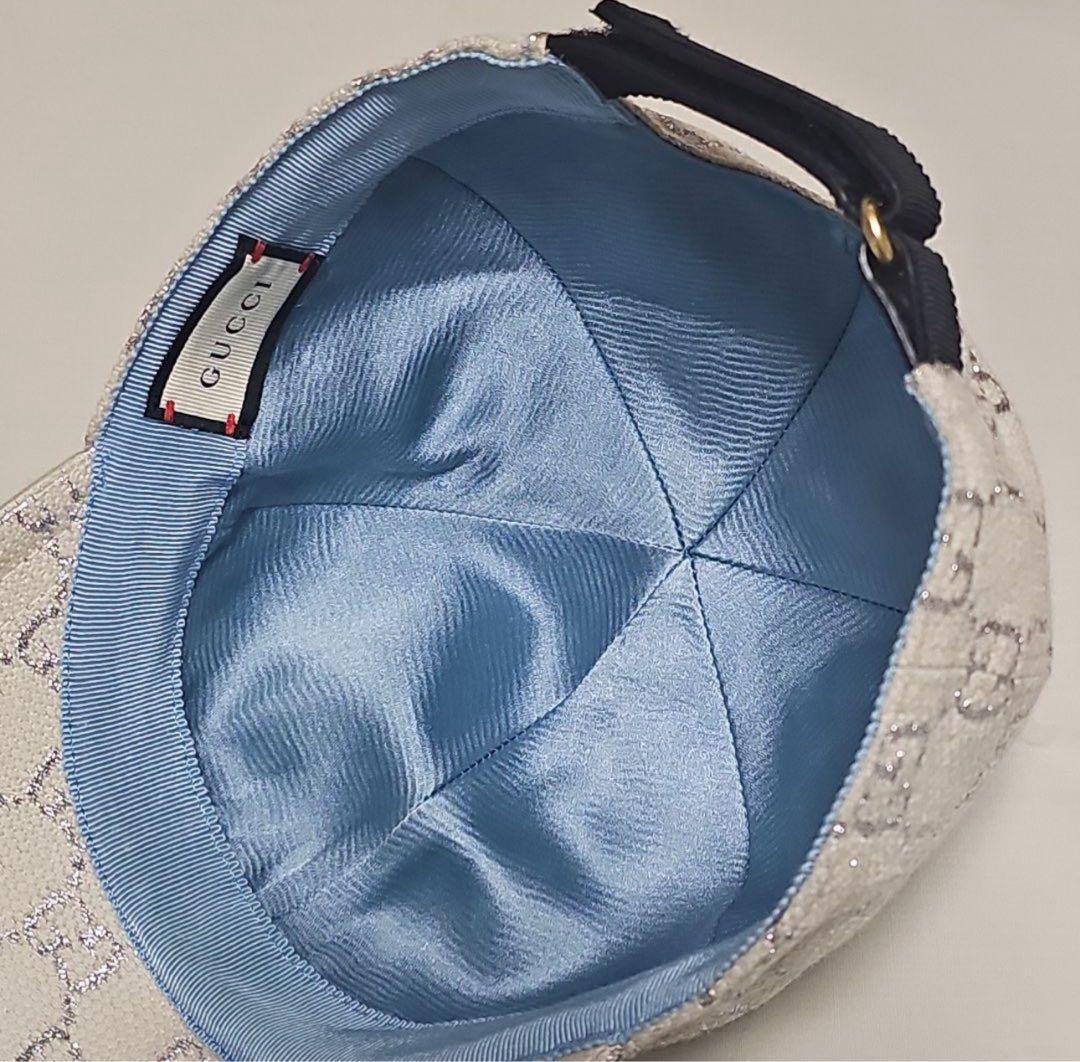 GUCCI キャップ ホワイト GGラメ M