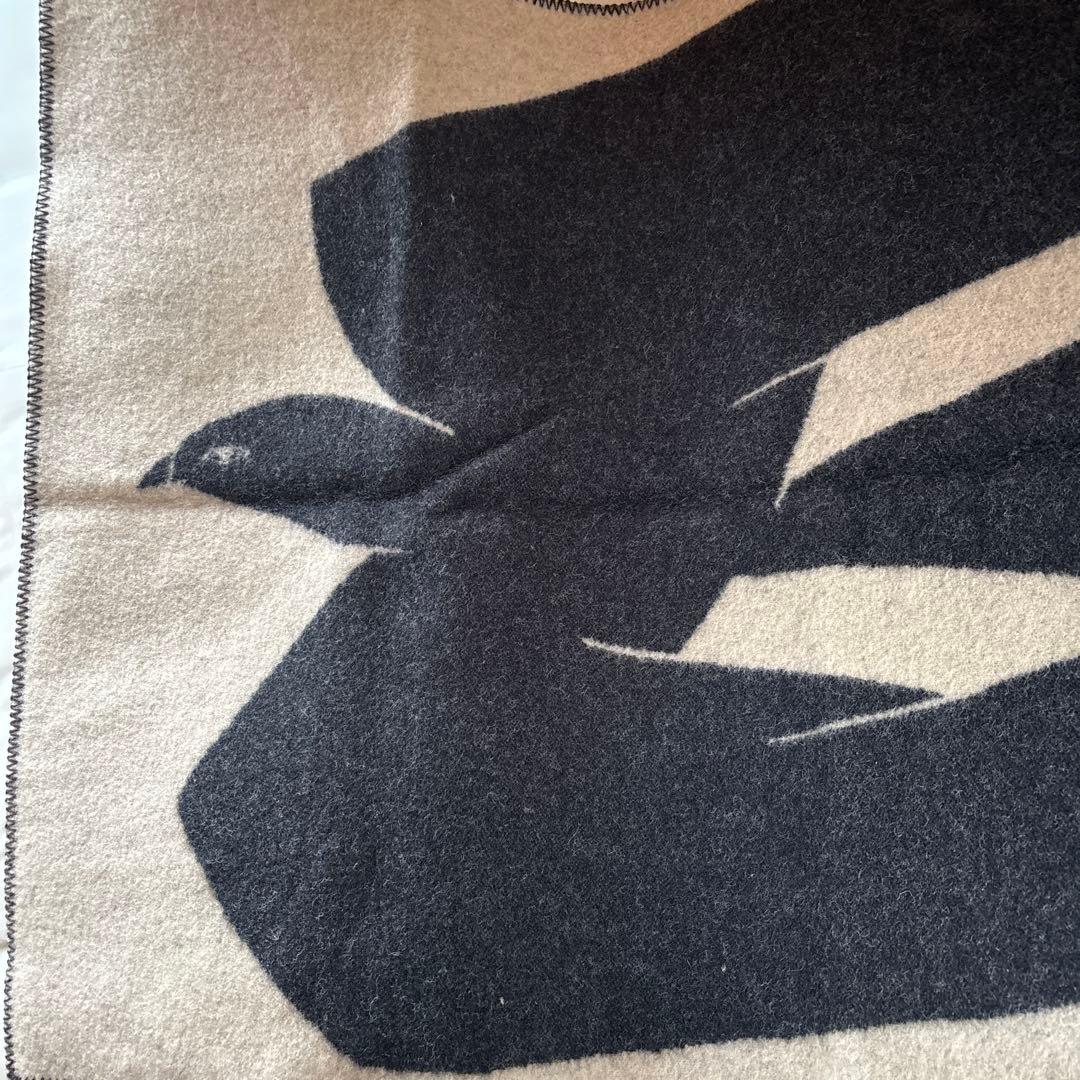 クリッパン✖️ミナペルホネン　ブランケット　鳥デザイン