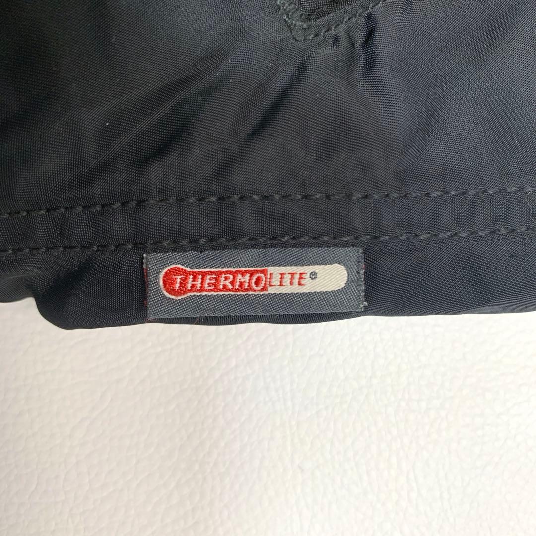 アルファ フライトジャケット MA-1 キルティング 中綿 フード脱着可 黒