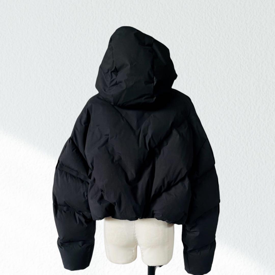 30万 BOTTEGA VENETA ショート ダウン ジャケット コート 黒S