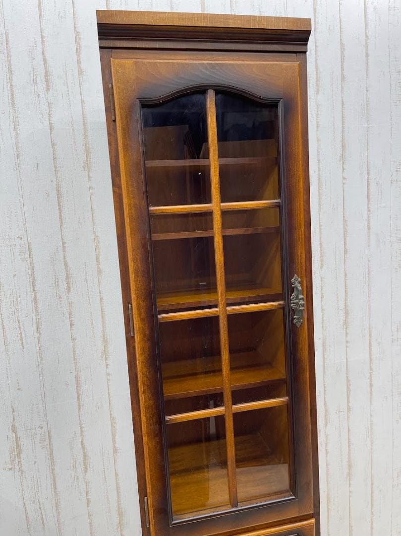 karimoku コロニアル スリムカップボード 左開き オールドカリモク