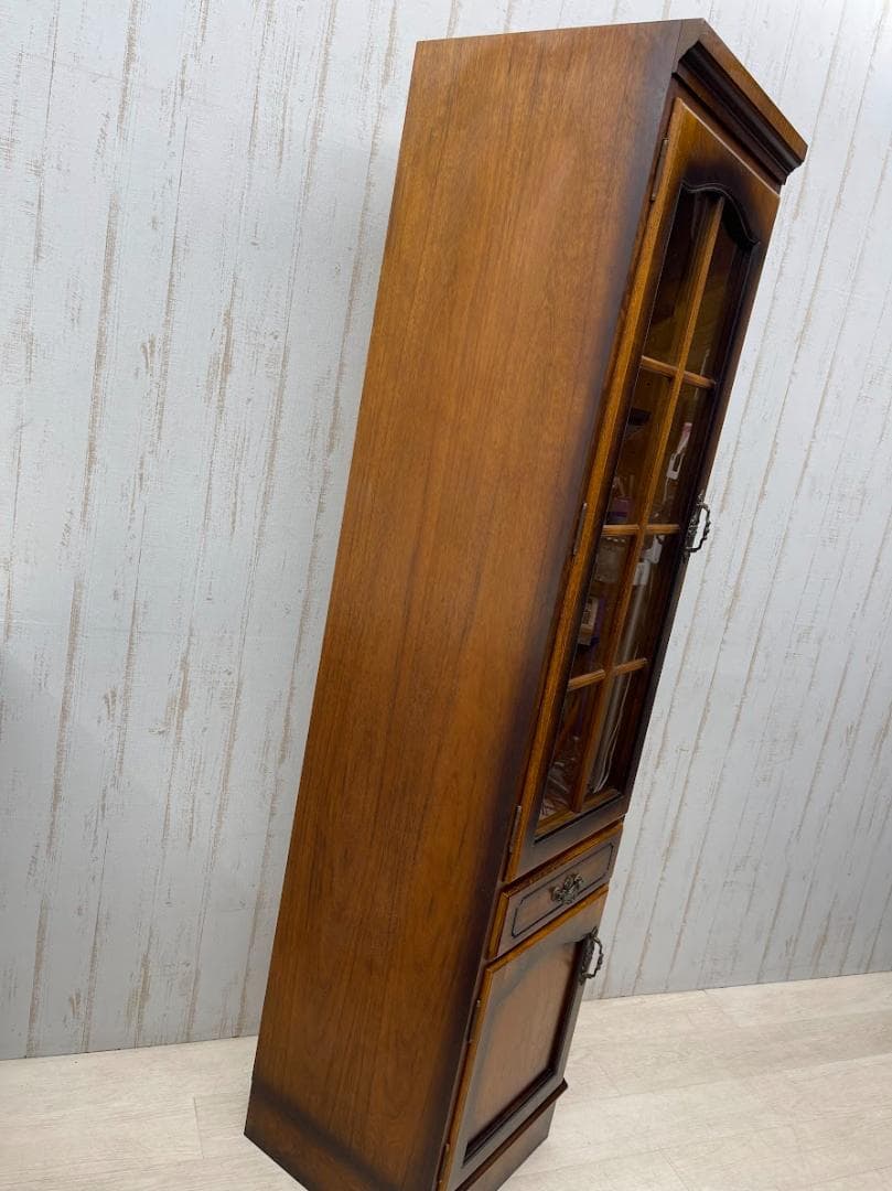 karimoku コロニアル スリムカップボード 左開き オールドカリモク