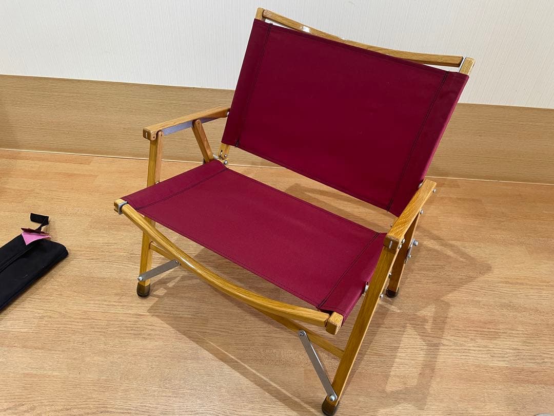 カーミットチェアワイド　バーガンディ　made in USA