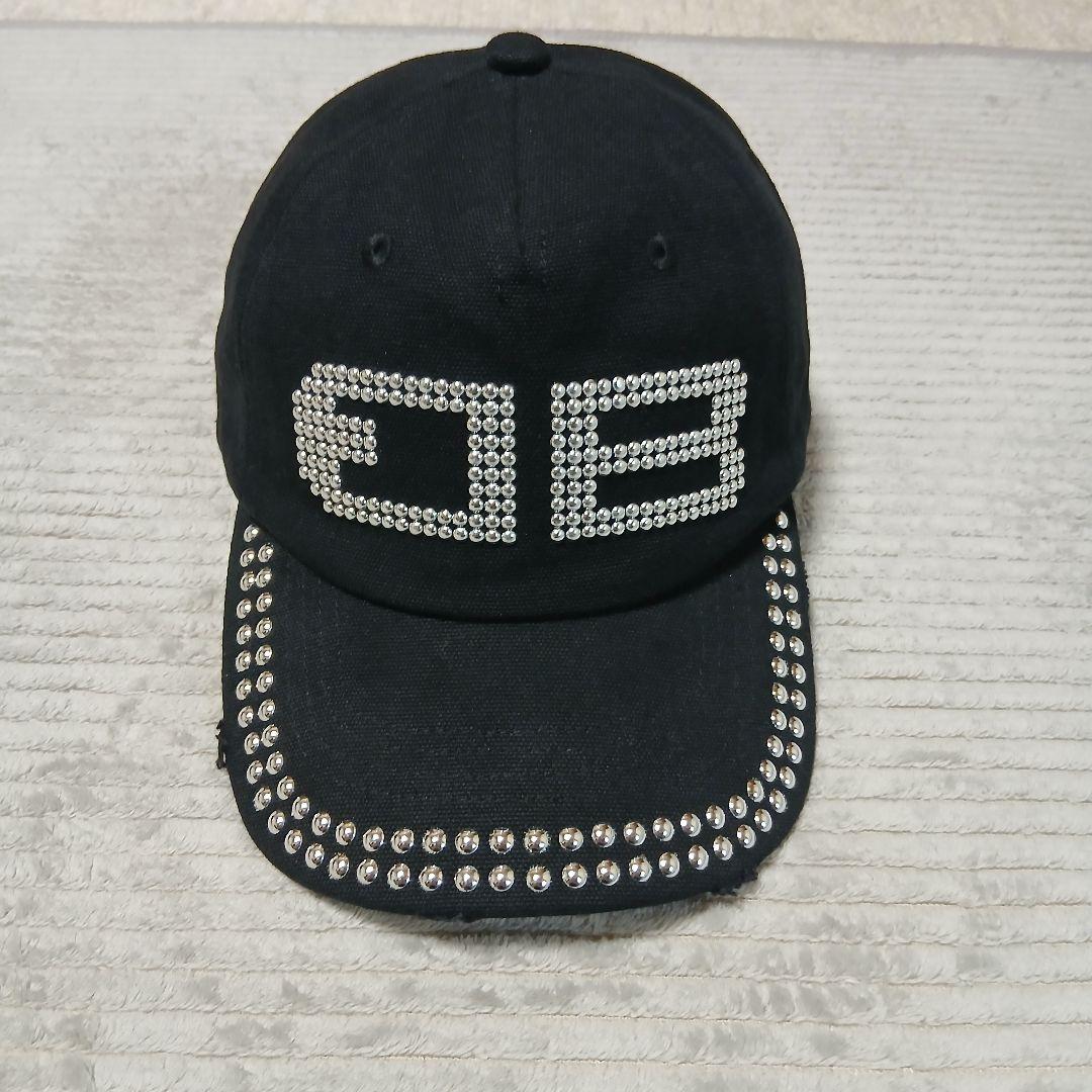 BEEDEN BD STUDS DAMAGE CAP ブラック ビーデン