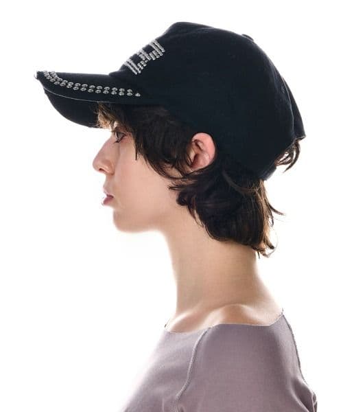 BEEDEN BD STUDS DAMAGE CAP ブラック ビーデン