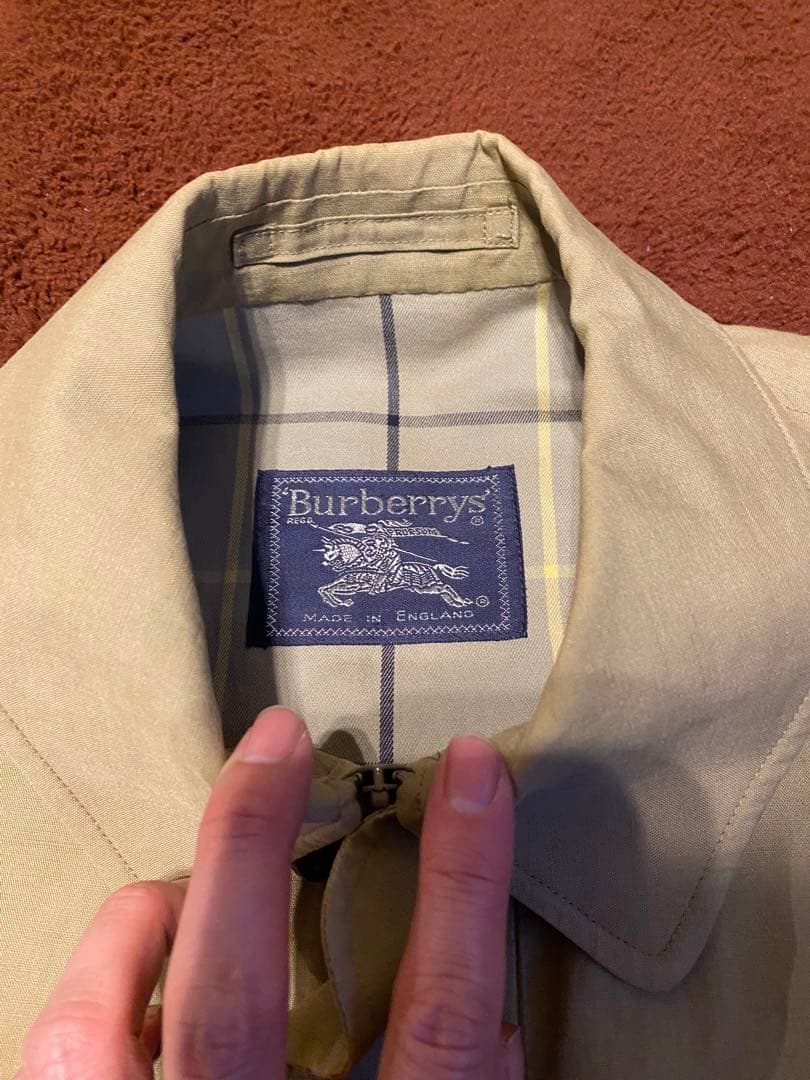 Burberry 88年イングランド製スウィングトップ　ハリントン英国製リネン