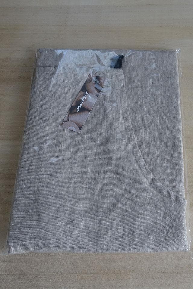 リトアニア製　Linne　リネン/麻　キッチンエプロン BE