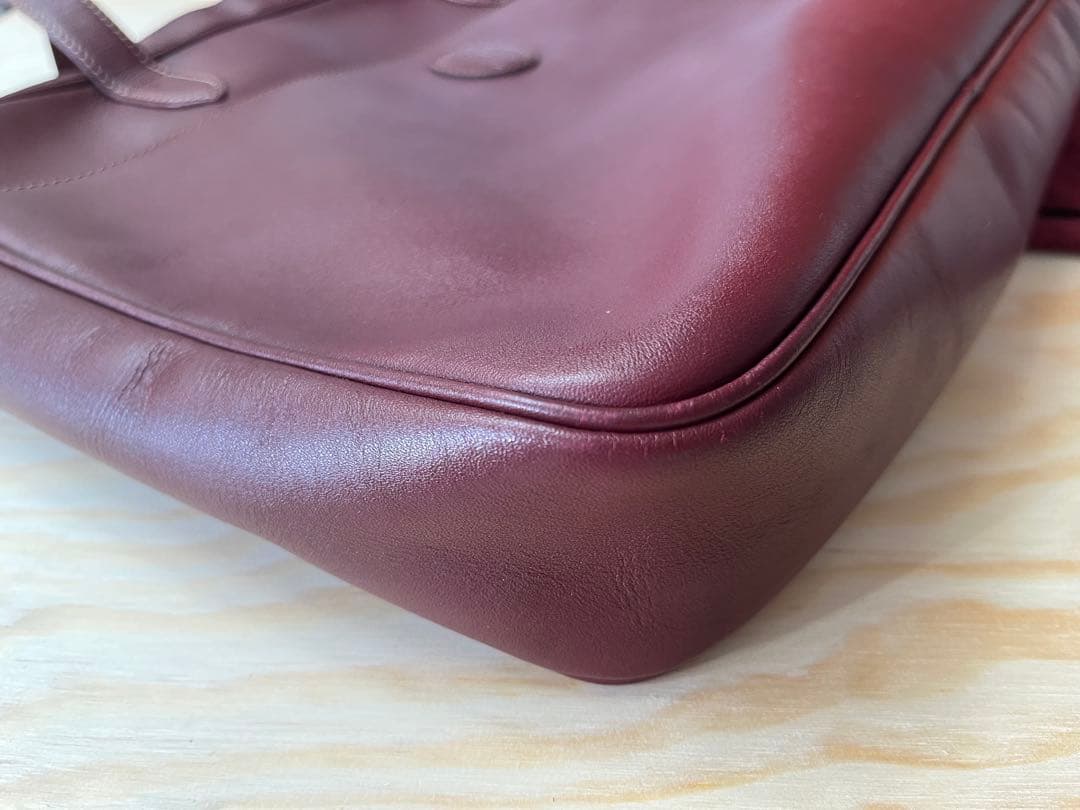 美品 カルティエ トートバッグ A4収納可 ボルドー