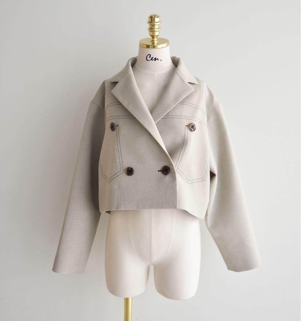 新品cen.ステッチショートジャケット