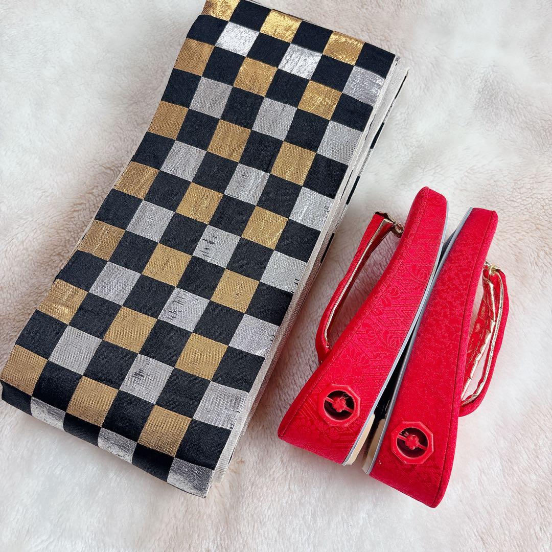 七五三　３歳　着物　セット　帯　コーデ　アンティーク　子供着物　女の子　しごき