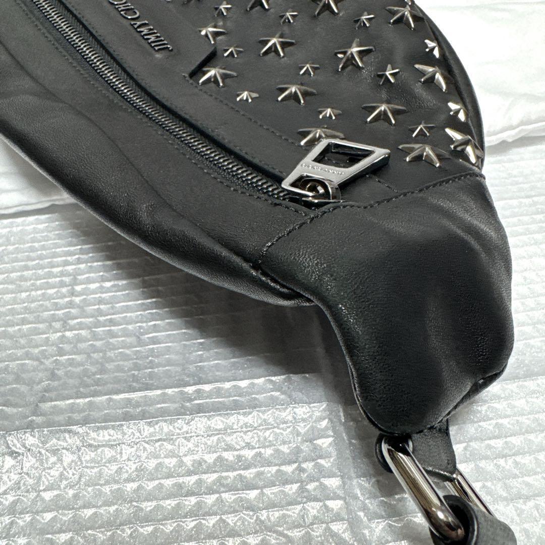 JIMMY CHOO ジミーチュウ スタースタッズ レザー ボディバッグ