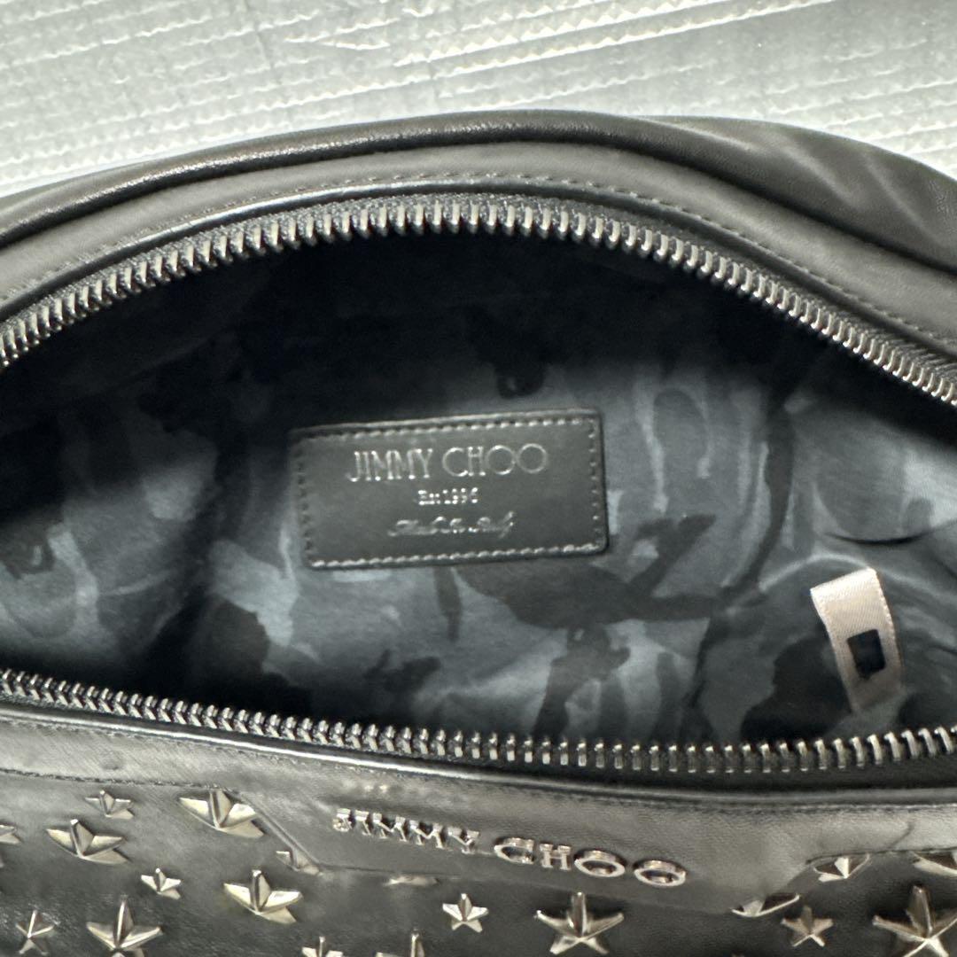 JIMMY CHOO ジミーチュウ スタースタッズ レザー ボディバッグ