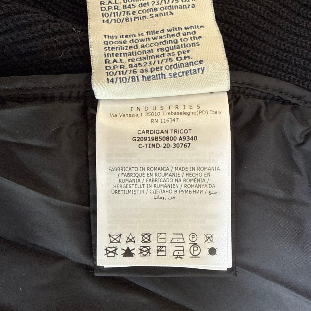 MONCLER フード付きダウンジャケット L ブラック