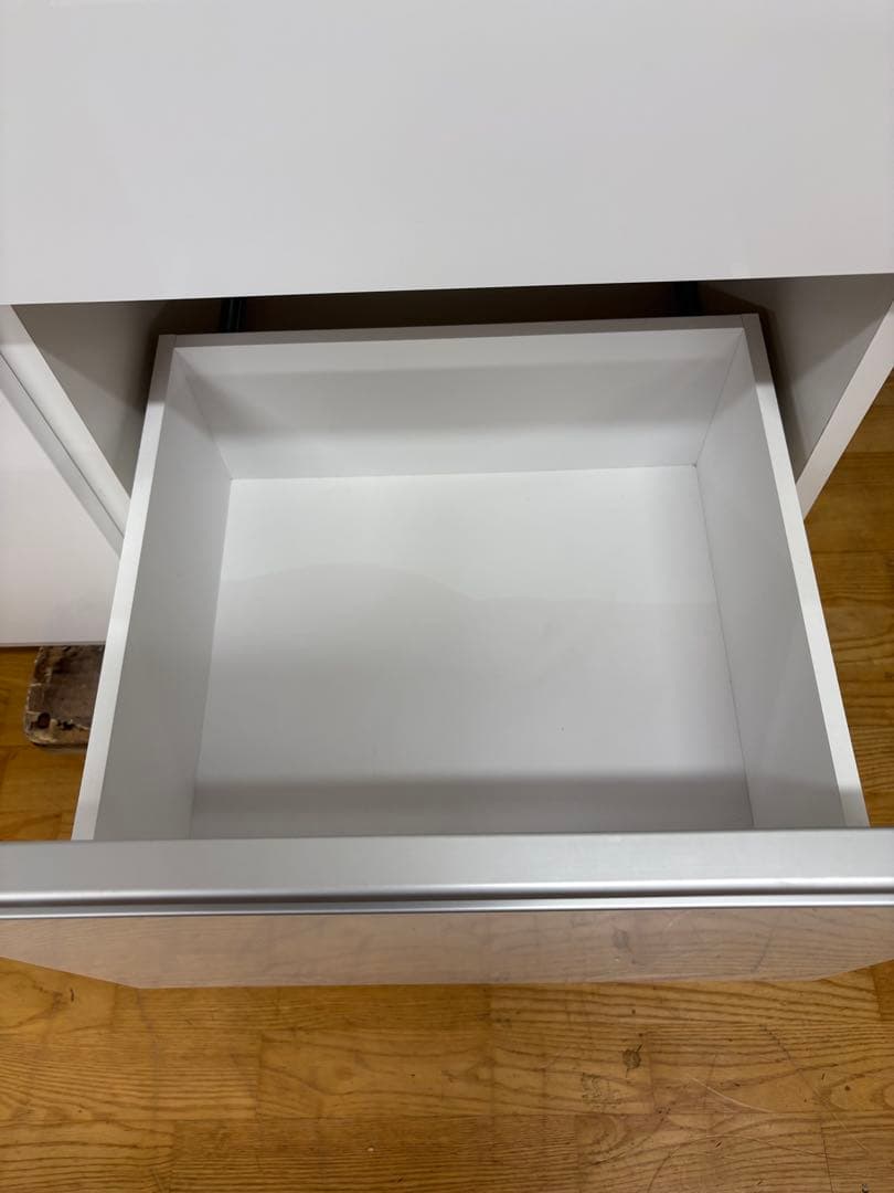 M049 松田家具製 レンジボード カップボード 上下分割可能　幅880mm