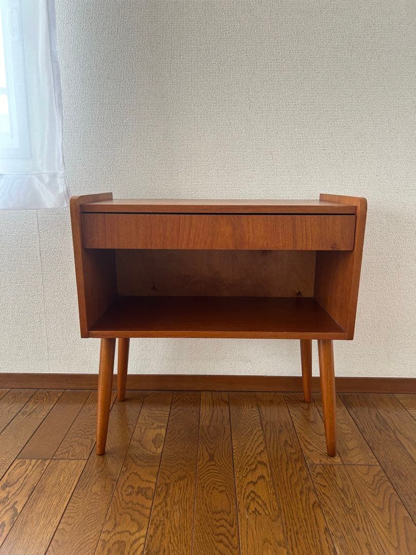 デンマーク北欧60年代ビンテージ キャビネット ソーイングテーブルワゴン