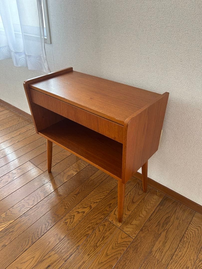 デンマーク北欧60年代ビンテージ キャビネット ソーイングテーブルワゴン