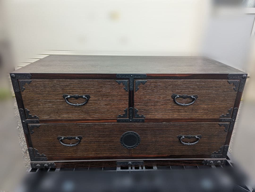 アンティーク　ヴィンテージ　和箪笥　2段　和チェスト　ローチェスト