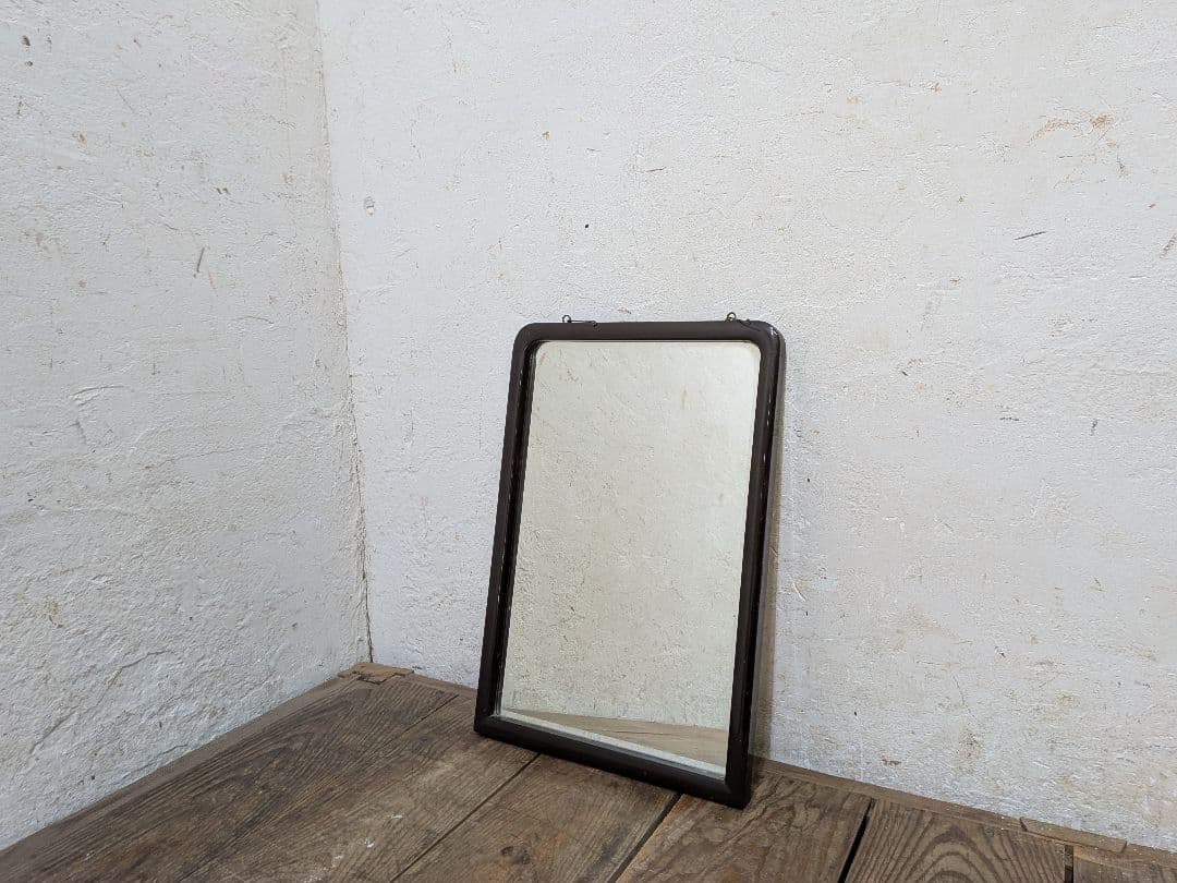 1124 ①アンティーク　大正浪漫　ウォールミラー　壁掛け式　鏡　姿見　レトロ