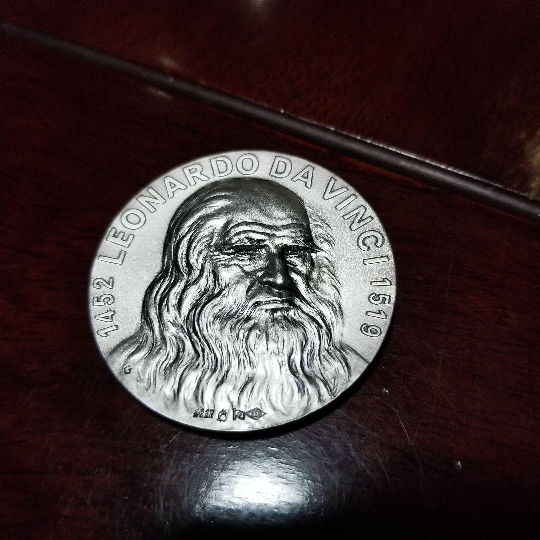 ひ*ん様 永遠の微笑 モナリザ メダル 来日記念純銀 約60ｇ