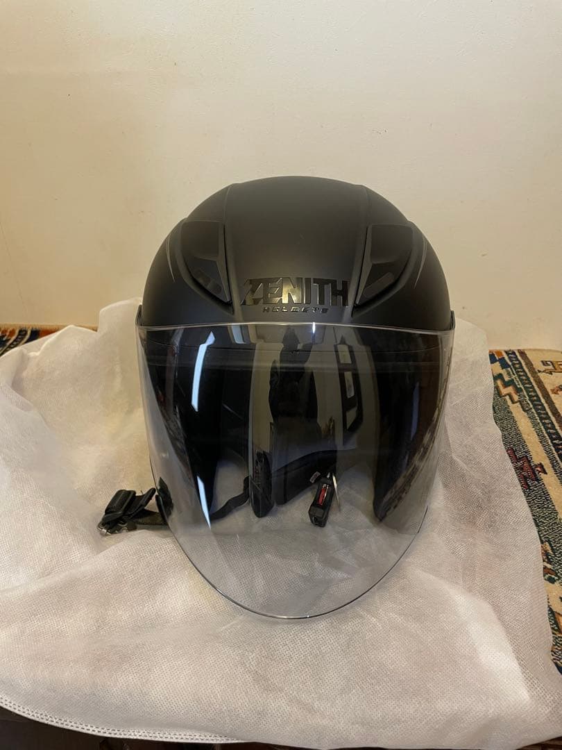 ZENITH ジェットヘルメットYJ-20 グラフィックGF-02シルバーXXL