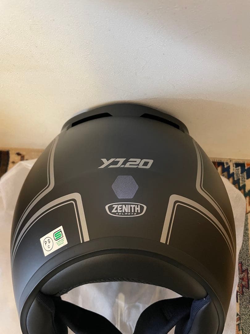 ZENITH ジェットヘルメットYJ-20 グラフィックGF-02シルバーXXL