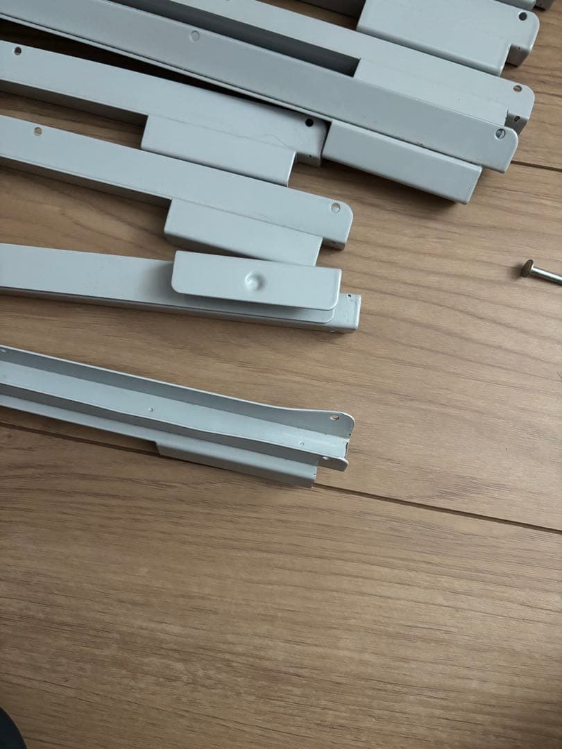 無印良品　スチールユニットシェルフ　帆布バスケット　引き出し4点