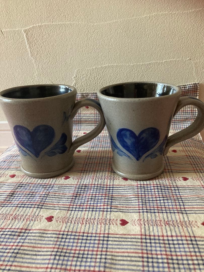 アントステラ　ローポタリー マグ　カップ 2個セット　陶器
