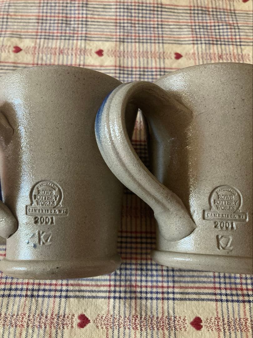 アントステラ　ローポタリー マグ　カップ 2個セット　陶器