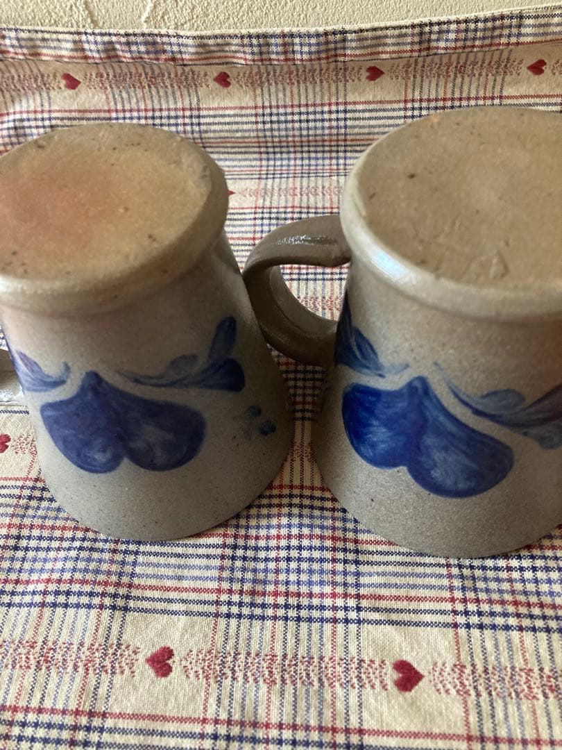 アントステラ　ローポタリー マグ　カップ 2個セット　陶器