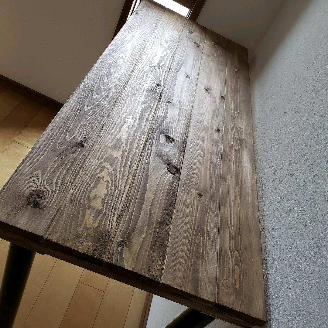 110✕36　木目調　無垢材　カウンターテーブル　ウォールナット　アンティーク