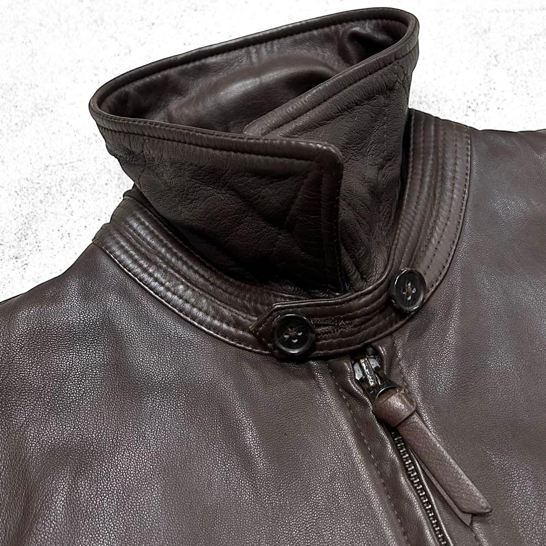 専用！極美品 QRタグ ポロラルフローレン レザージャケット スウィングトップ